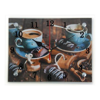Часы настенные, серия: Кухня, &quot;Кофе и конфеты&quot;, 20х25 см