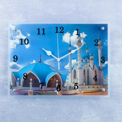 Часы настенные, серия: Город, &quot;Казанская мечеть Кул Шариф&quot;, 30х40 см