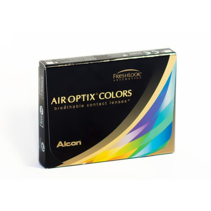 Цветные контактные линзы Air Optix Aqua Colors Green,  -3,25/8,6 в наборе 2шт