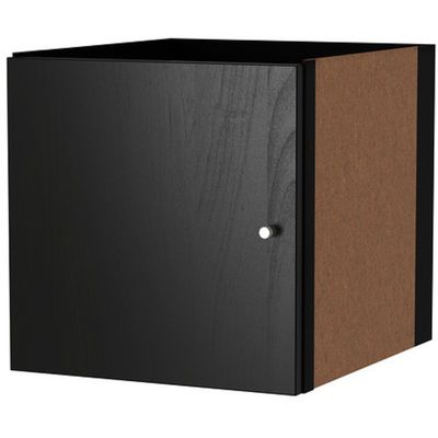 Вставка с дверцей КАЛЛАКС, цвет чёрно-коричневый