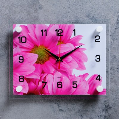 Часы настенные, серия: Цветы, &quot;Цветок&quot;, 20х26  см, микс