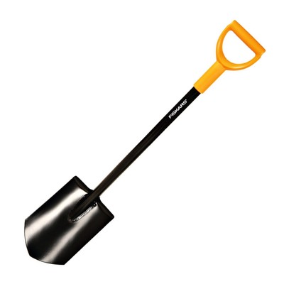 Лопата автомобильная, штыковая, L = 81 см, металлический черенок, с ручкой