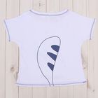 Комплект женский (футболка, шорты) «Бонифаций», цвет белый/синий, размер 44