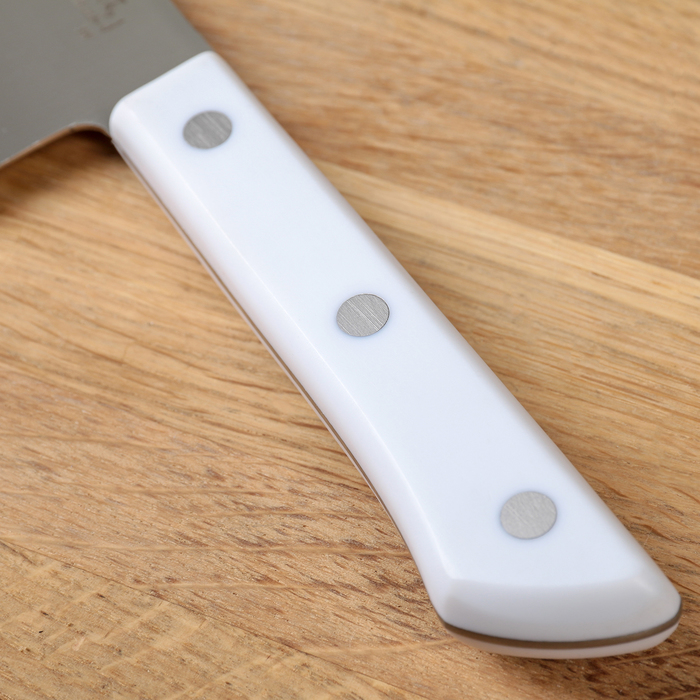Набор кухонных ножей  Hаrаkiri, 3 шт: лезвие 10 см, 12 см, 20 см, белая рукоять