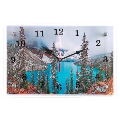 Часы настенные, серия: Природа, &quot;Горное озеро&quot;, 20х30 см