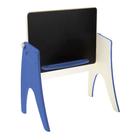 Набор мебели «Буквы- цифры»: парта-мольберт, стульчик. Цвет синий-серебристый