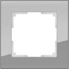 Рамка на 1 пост  WL01-Frame-01, цвет серый, материал стекло