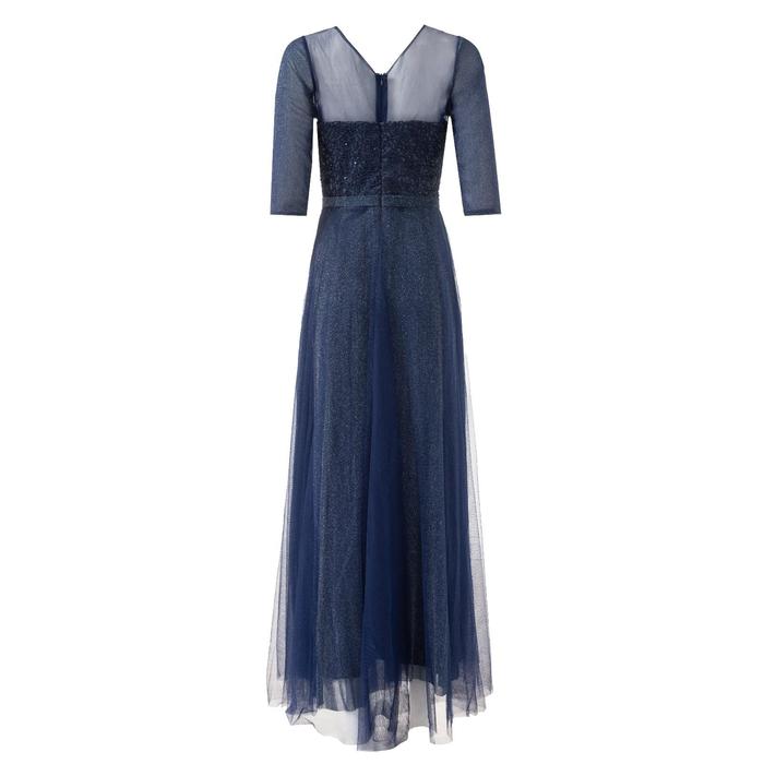 Платье женское MINAKU &quot;Dolce&quot;, длинное, размер 42, цвет тёмно-синий