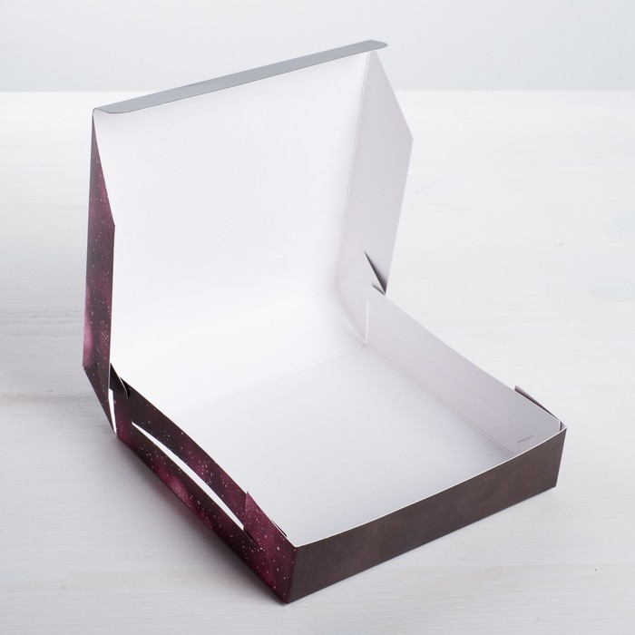 Коробка складная Present, 14 × 14 × 3,5 см