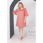 Платье женское, размер 62, цвет персиковый