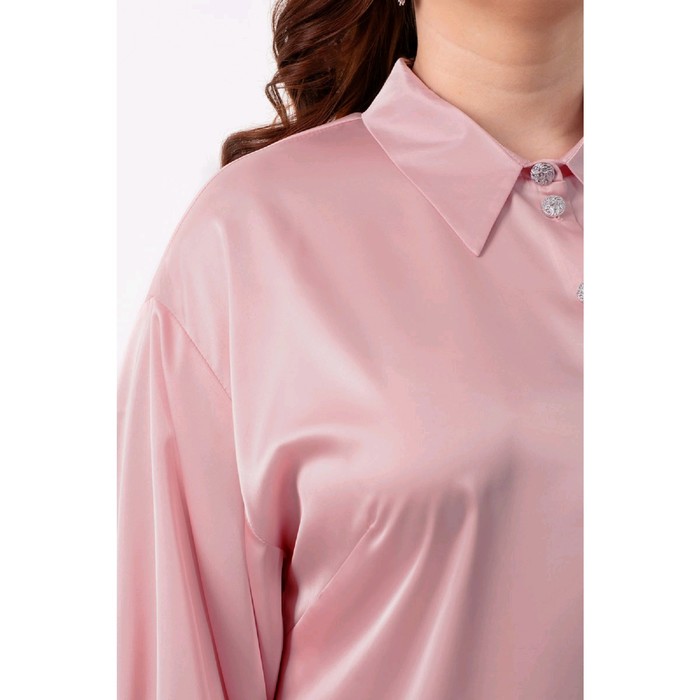 Блузка женская, размер 54, цвет розовый