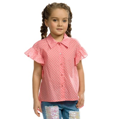 Блузка для девочек, рост 110 см, цвет розовый