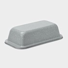 Форма для выпечки Доляна «Мрамор», 25×13×5,5 см, антипригарное покрытие, цвет серый