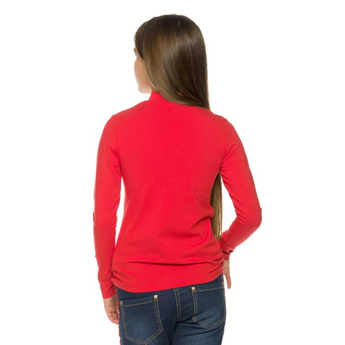 Джемпер для девочек, рост 140 см, цвет красный