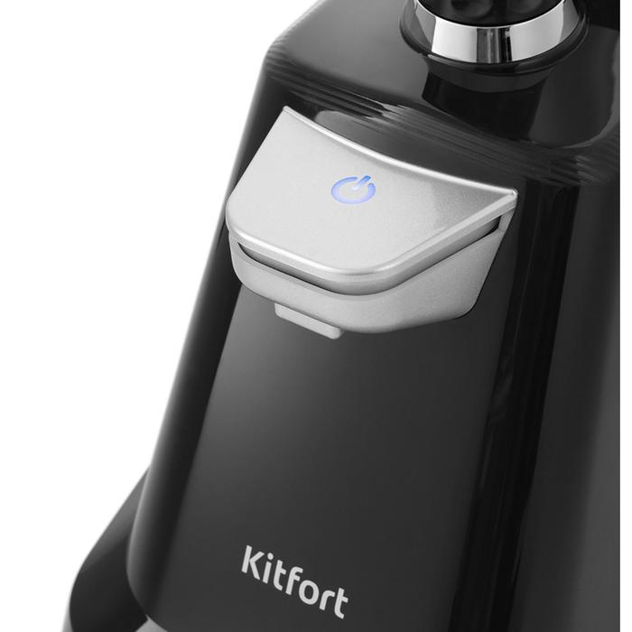 Отпариватель Kitfort КТ-960, напольный, 2200 Вт, 3 л, 45 г/мин, 2 в 1 насадка, чёрный