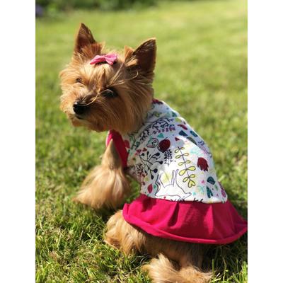 Платье Osso для собак «Красотка», размер 22 (ДС 21-23 см), расцветка природа