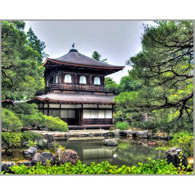 Алмазная мозаика «Сады Киото» 40×50 см, 40 цветов