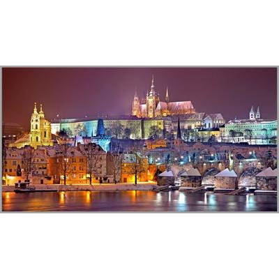Алмазная мозаика «Рождественская Прага» 95×50 см, 40 цветов