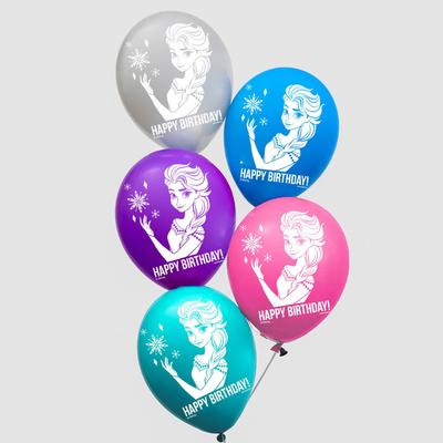 Воздушные шары «С Днем Рождения!», Холодное сердце, Disney, набор 5 шт.