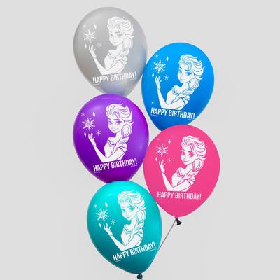 Воздушные шары «С Днем Рождения!», Холодное сердце, Disney, набор 25 шт.