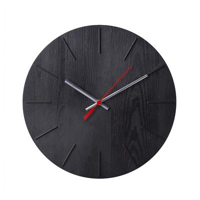 Настенные часы ВОКАЛИССА, d=30 см, черные