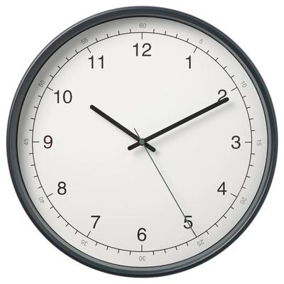 Настенные часы ТАГГАД, 38 см, цвет белый/серый