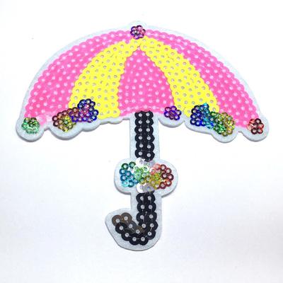 Аппликация «Зонтик розовый», размер 10x11 см