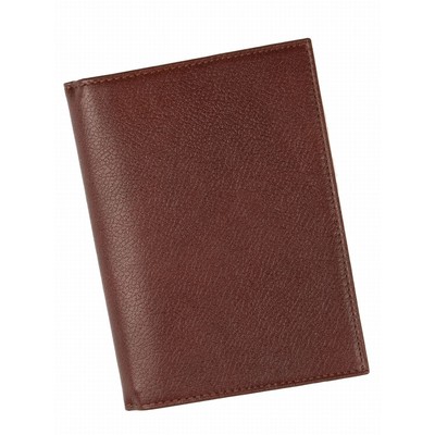 0-217 Обложка для автодокументов и паспорта, цвет коричневый 10х13,5х0,7см