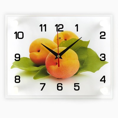 Часы настенные, серия: Кухня, &quot;Персики&quot;, 20х26  см, микс