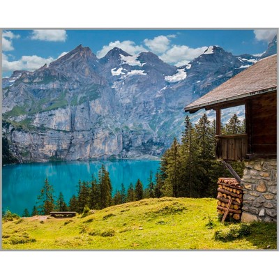 Алмазная мозаика «Альпийский рай» 40 × 50 см, 40 цв.