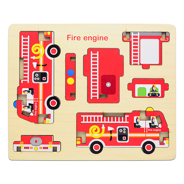 Фото к товару Пазл "Пожарная машина" Пазл "Пожарная машина"