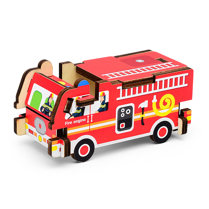 Фото к товару Пазл "Пожарная машина" Пазл "Пожарная машина"