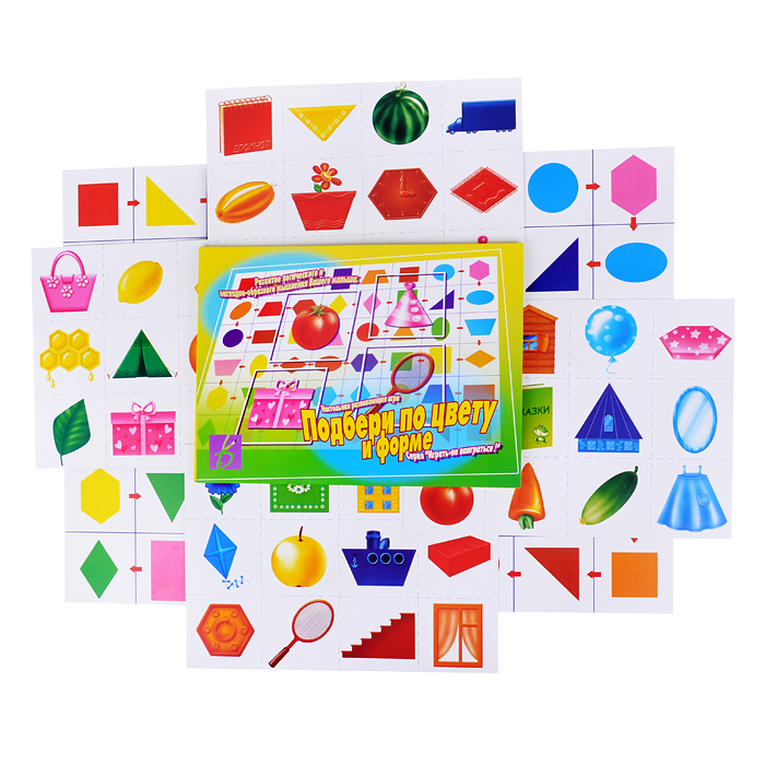 Настольная игра "Подбери по цвету и форме" Настольная игра "Подбери по цвету и форме"
