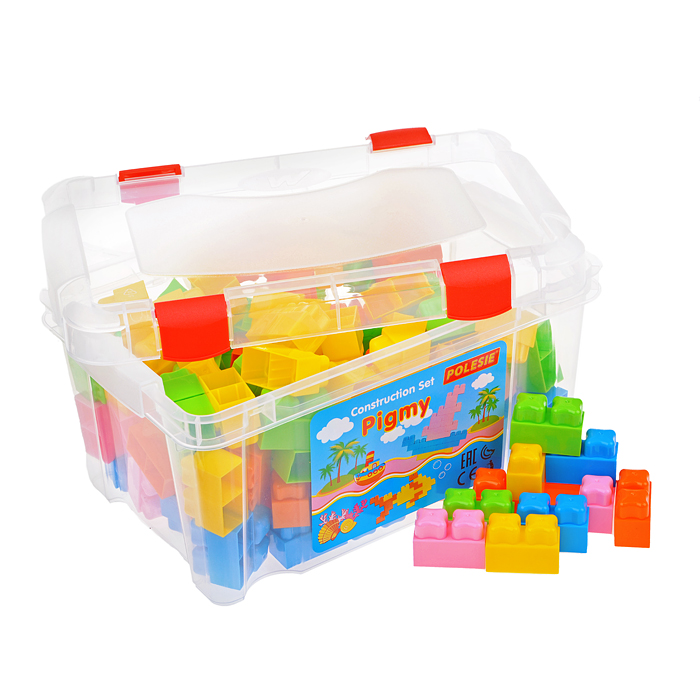 Конструктор "Малютка" (132 элемента в контейнере) Конструктор "Малютка" (132 элемента в контейнере)