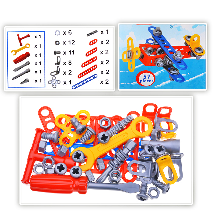 Конструктор "Изобретатель" - "Самолёт №1" (57 элементов) (в пакете) Конструктор "Изобретатель" - "Самолёт №1" (57 элементов) (в пакете)