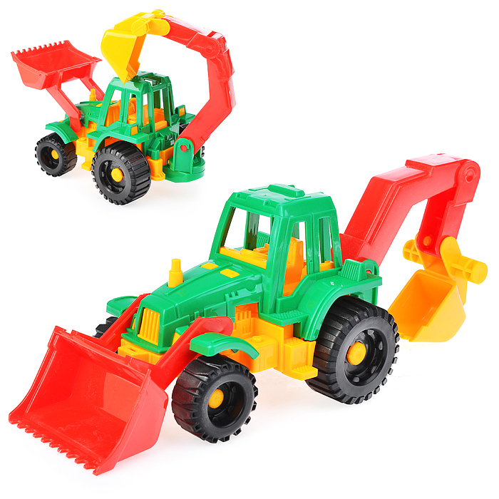 Трактор "Ижора" с грейдером и ковшом Трактор "Ижора" с грейдером и ковшом