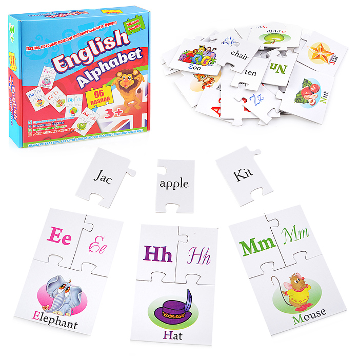 Пазл обучающий "English alfabet Пазл обучающий "English alfabet