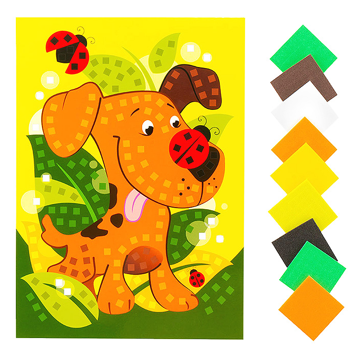 Мягкая мозаика. Большой набор "Собачка" Мягкая мозаика. Большой набор "Собачка"