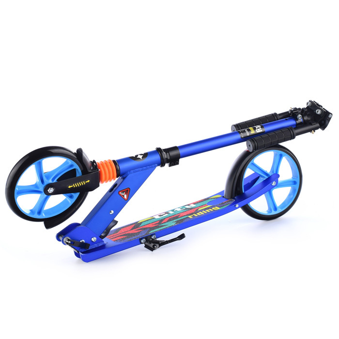 Фото к товару Самокат U038187Y 2-х кол., синий, PU/ 200 мм, ABEC 7, в коробке Самокат U038187Y 2-х кол., синий, PU/ 200 мм, ABEC 7, в коробке