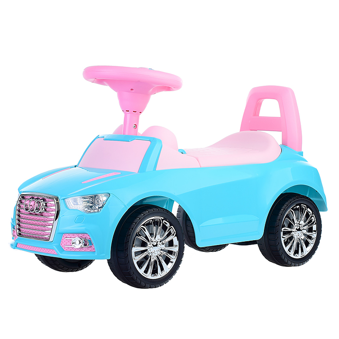Каталка-автомобиль "SuperCar" №2 со звуковым сигналом (бирюзовая) Каталка-автомобиль "SuperCar" №2 со звуковым сигналом (бирюзовая)