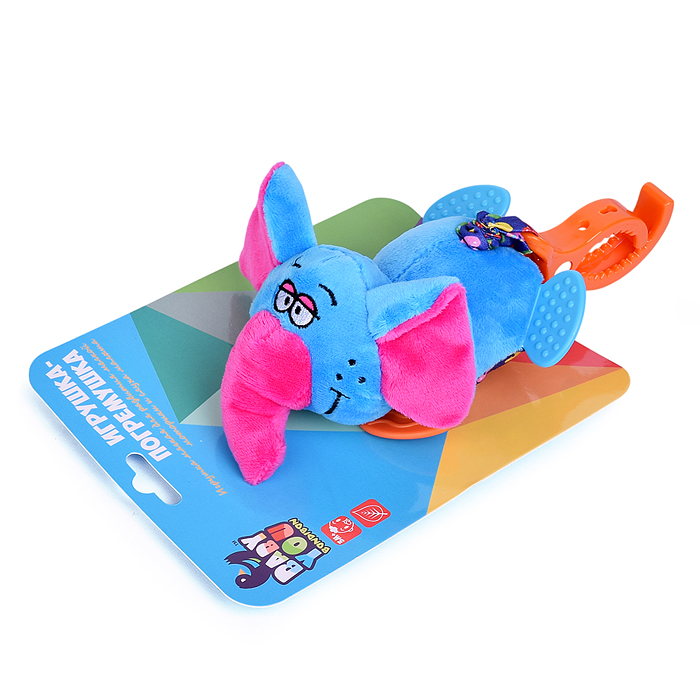 Фото к товару Мягкая растяжка с прищепкой "Слон" 15 см. Мягкая растяжка с прищепкой "Слон" 15 см.