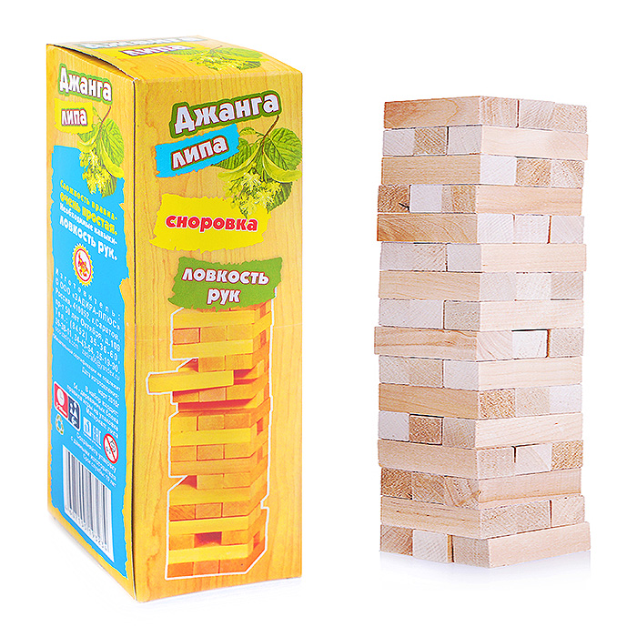Настольная игра "Джанга Липа" малая (из натурального дерева) Настольная игра "Джанга Липа" малая (из натурального дерева)