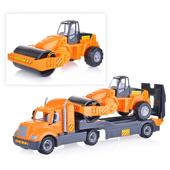 Майк, автомобиль-трейлер + дорожный каток (в сеточке) Майк, автомобиль-трейлер + дорожный каток (в сеточке)