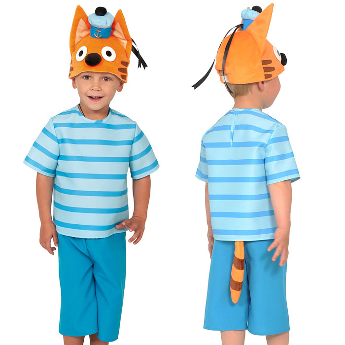 Изделие швейное "Набор карнавальный "Кот Коржик" серия "Три Кота" дет. р-р S (5-7 лет, рост 116-122 Изделие швейное "Набор карнавальный "Кот Коржик" серия "Три Кота" дет. р-р S (5-7 лет, рост 116-122