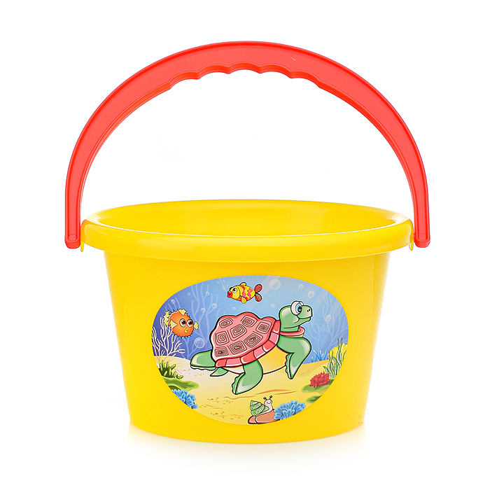 Фото к товару Набор №205: ведро среднее, лопатка, грабельки, 2 формочки, лейка малая №4 Набор №205: ведро среднее, лопатка, грабельки, 2 формочки, лейка малая №4