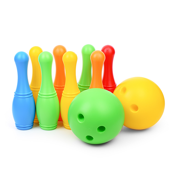 Фото к товару Кегли с большими мячиками (8+2) Кегли с большими мячиками (8+2)