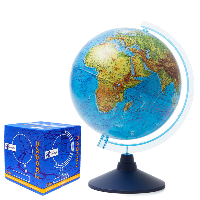 Глобус Земли физический 250мм Классик Евро 