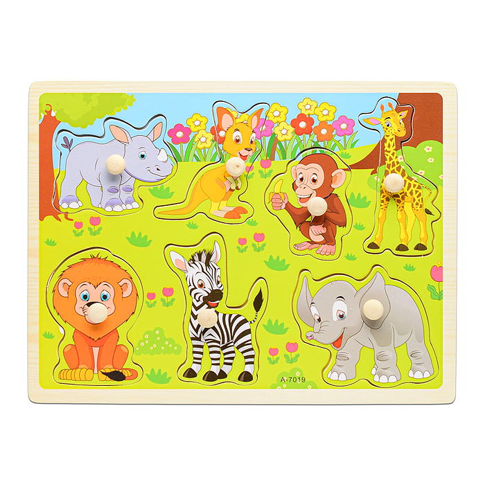 Пазл-вкладыш D0062 "Животный мир Африки"