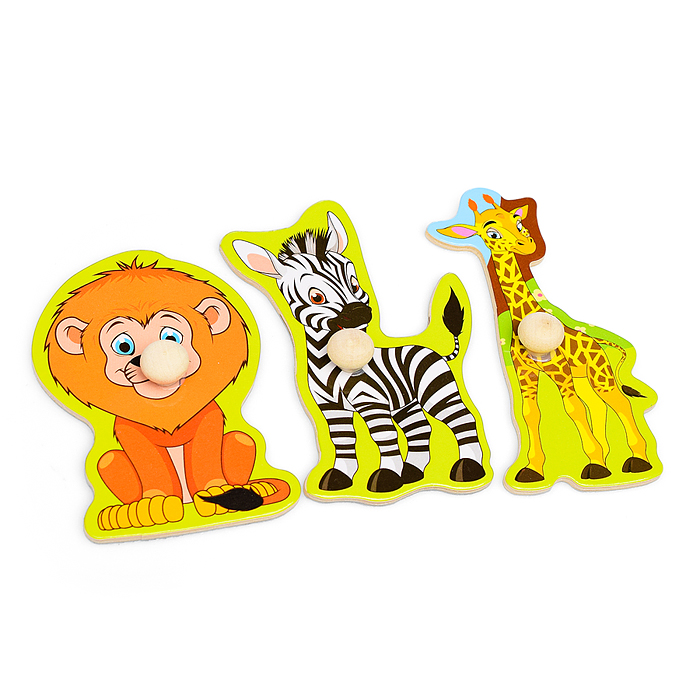 Пазл-вкладыш D0062 "Животный мир Африки"