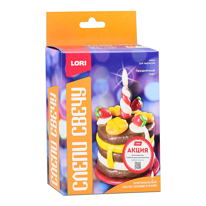 Восковая свеча "Праздничный торт" Восковая свеча "Праздничный торт"